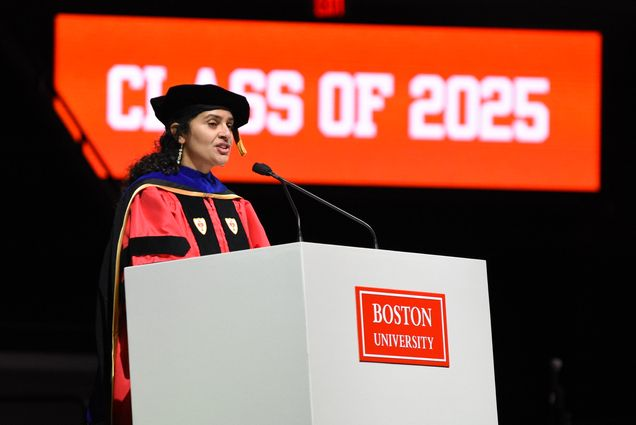 Dr. Sengupta Delivers BU Commencement Address