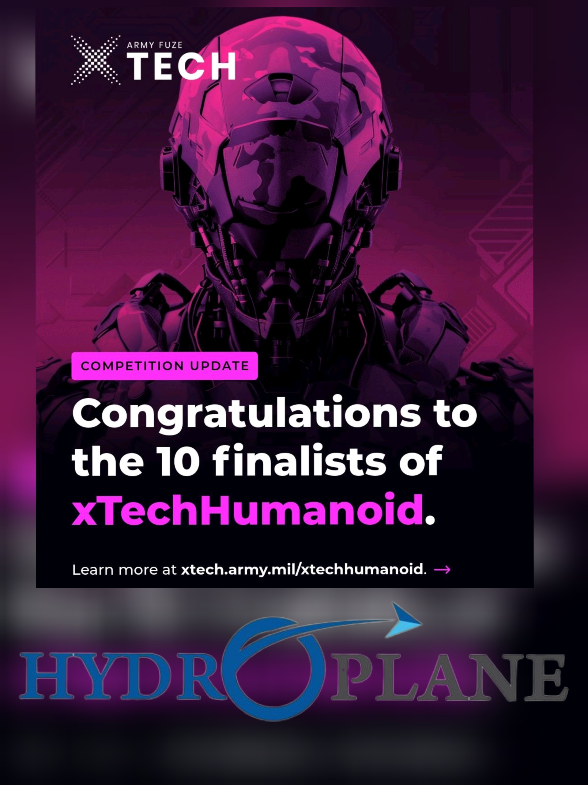 Hydroplane Finalist in Army xTech Humanoid Challenge